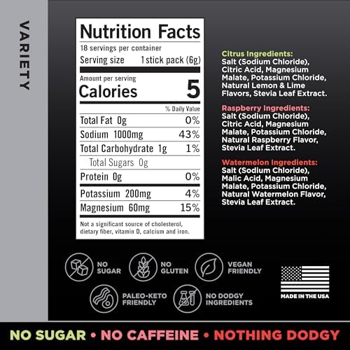 LMNT Zero Sugar Electrolytes - Variety Pack Bundle | Drink Mix | 54-Count