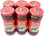 Rani Hot Mango Chutney (Spicy Indian Preserve) 18oz (1.1lbs) 500g Glass Jar, Ready to eat, Vegan, Pack of 5+1 FREE ~ Gluten Free, All Natural, NON-GMO