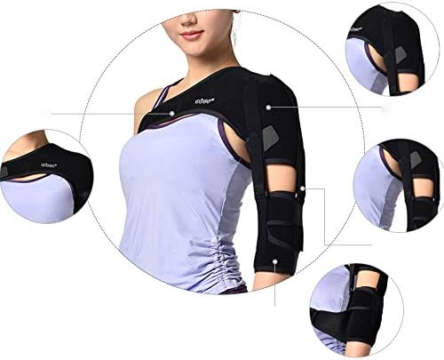 airgoesin Shoulder Brace Support Arm Sling for Stroke Hemiplegia Subluxation Recovery, Left Shoulder