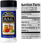Spice Supreme M.S.G. Monosodium Glutamate, plastic shaker, 4.25-oz.