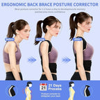 Back Brace Posture Corrector for Women Men, Breathable Back Brace for Full Back Support, Adjustable Shoulder Straightener for Spinal Alignment, Hunched Back & Shoulder Pain Relief