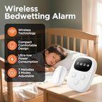 2026 New Wireless Bedwetting Alarm, Bed Wetting Alarm for Boys and Girls, Compact & Comfortable Wireless Sensor, 7 Melodies 3 Modes, Bed Wetting Solutions for Kids, Includes Progress Card White3