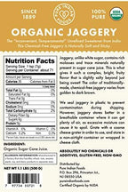 Pure Indian Foods Organic Jaggery Sugar - Known as Gur, Gud, or Panela - Raw Gluten-Free Wholesome Brown Sugar from Sugar Cane - 2-Pack of 1.1 lb (1kg total)