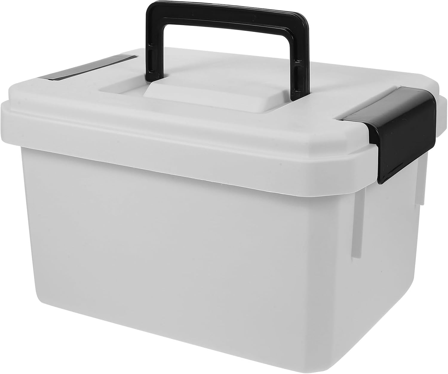Cabilock Multi-layer Medicine Storage Box with Handle, Covered First Aid Organizer Case, Large Portable Emergency Medicine Container for Home and Travel