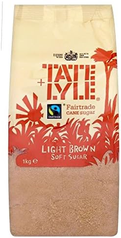 Tate & Lyle Fairtrade Light Brown Soft Sugar (1Kg) - Pack of 2