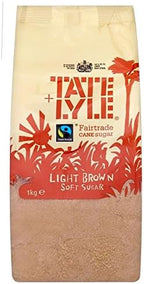 Tate & Lyle Fairtrade Light Brown Soft Sugar (1Kg) - Pack of 2