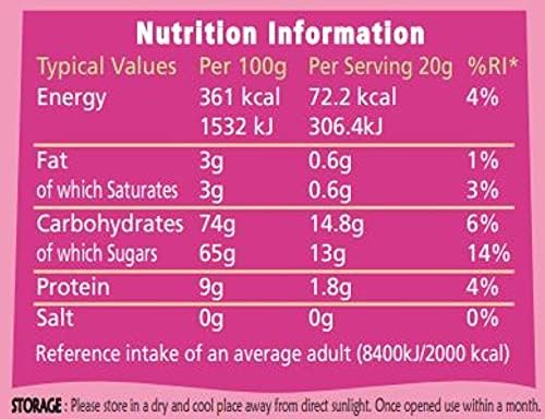 Royal Chai premium instant tea, Sweetened Kashmiri pink chai 400g tub