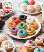 Edible Orange Sprinkles,Sanding Sugar Sprinkle for Cake Decorating,150g,Edible Coarse Sugar Crystals,Sprinkle Mix for Donut Cookies,Ice Cream,Fondant Cake,Caramel Apples,Cupcakes,Desserts,Wedding Birthday Mother's Day Party Supplies