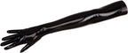 EXLATEX Women's Latex Black Long Gloves Outfits