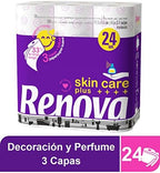 Renova Skin Care Plus Perfumed Toilet Paper -24 Rolls