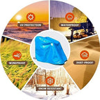 Wheelchair Cover Waterproof Thickened Velvet Lining,Outdoor Mobility Scooter Covers,Travel Storage Power Electric Wheelchair Accessories with Free Carrying Bag