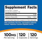 Nutricost Vitamin B2 (Riboflavin) 100mg, 120 Capsules - Gluten Free and Non-GMO