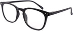 JiSoo Reading Glasses Women 1.5 Stylish Designer Readers 1.5, Womens Reading Glasses 1.5+ with Spring Hinge, Black