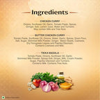 Kitchens of India Curry Paste Combo - Butter Chicken, Tikka Masala & Chicken Curry Paste, Gluten-Free, Easy-to-Use, Authentic Indian Food, 3.5 Ounces (Pack of 6)