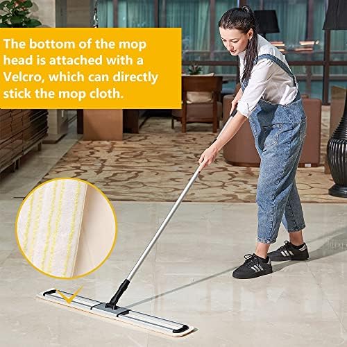 Dust Mop 36 inch Commercial for Hardwood Floor Cleaning Heavy Duty Industrial Dry Mop for Hotel, Office, Garage, Household Dust Sweeping