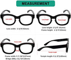 Eyekepper Large Frame Glasses for Women Reading - Oversize Reading Eyeglasses Readers - Black +4.00