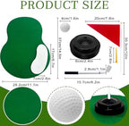 6-Set Golf Table Centerpieces Premium Golf Party Decorations Including Golf Balls, Turf, Clubs, Tees, Sand Traps, Red Flags & Stands,Golf Pen, Ideal for SportsThemed Birthday Parties & Event Decor
