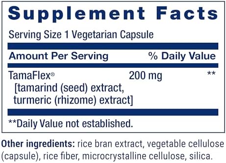 Life Extension Joint Mobility, relieves Minor Knee discomfort & Improves Range of Motion, Turmeric & Tamarind, Gluten-Free, Non-GMO, Vegetarian, 60 Capsules