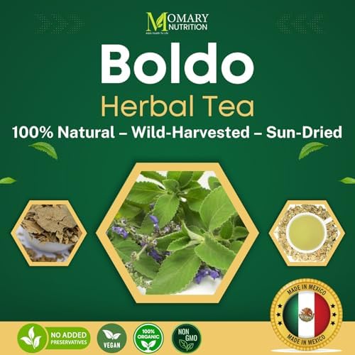 Boldo Leaves Herbal Tea — Hojas de Boldo (Peumus boldus) — Net Wt. 113 g (4 oz) — 100% Natural, Caffeine Free, Traditional Loose Leaf Boldus Herbal Infusion — Digestive & Liver Support — Sun-Dried