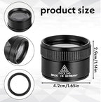 30X Coin Magnifying Glass, Portable Jewelers Loupe Magnifier - Coin Magnifier for Crafts Reading Stamps Antiques Repair (30X 36MM)