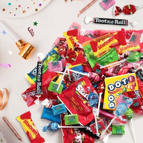 Bulk Candy Variety Pack 2 Pounds Assortment, Approx. 100 Individually Wrapped Fun Size Chewy And Hard Candy For Parties, Classrooms, Pinatas, Goodie Bags And Buffets