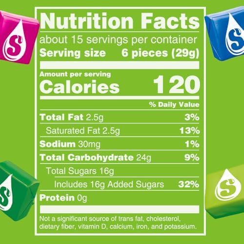 STARBURST Sour Chewy Candy Individually Wrapped Fruit Chew, Sharing Size, 15.6 Oz Resealable Bag