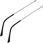 1 Pair Metal Frame Arms Legs Replacement Temple Arm for Eyewear Eyeglasses, Grey