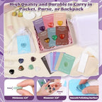 15Pcs Heart Crystals and Healing Stones Bulk, 0.8" Natural Polished Heart Shaped Rocks Gemstones with Meaning Cards for Meditation Balancing Chakra Reiki Spiritual Valentines Mother's Day Gifts
