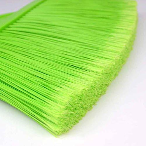 Three-Section Telescopic Aluminum Alloy Rod Long-Handled Broom for Housekeeping Garden Camping Outdoor&Indoor, 3 CPS Green