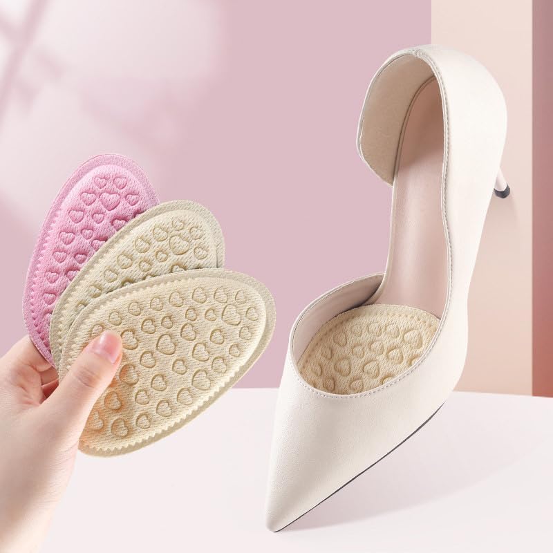 1 Pair Soft Forefoot Pads for High-Heeled Shoes, Nonslip Half Insoles, Comfortable Forefoot Cushions for Foot Care