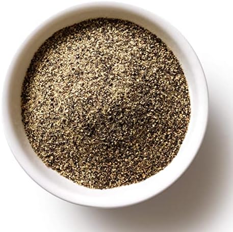Pure Indian Foods Malabar Black Pepper Fine Ground - 8 oz Ground in Resealable Bag, Certified Organic, Non-GMO, Whole30 Approved, Non-Irradiated, 100% Pure, Hand Harvested