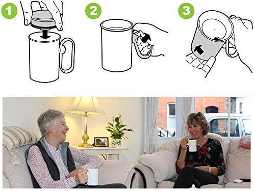 NRS Healthcare Hand Steady Mug with Easy Drinking Cup Aid