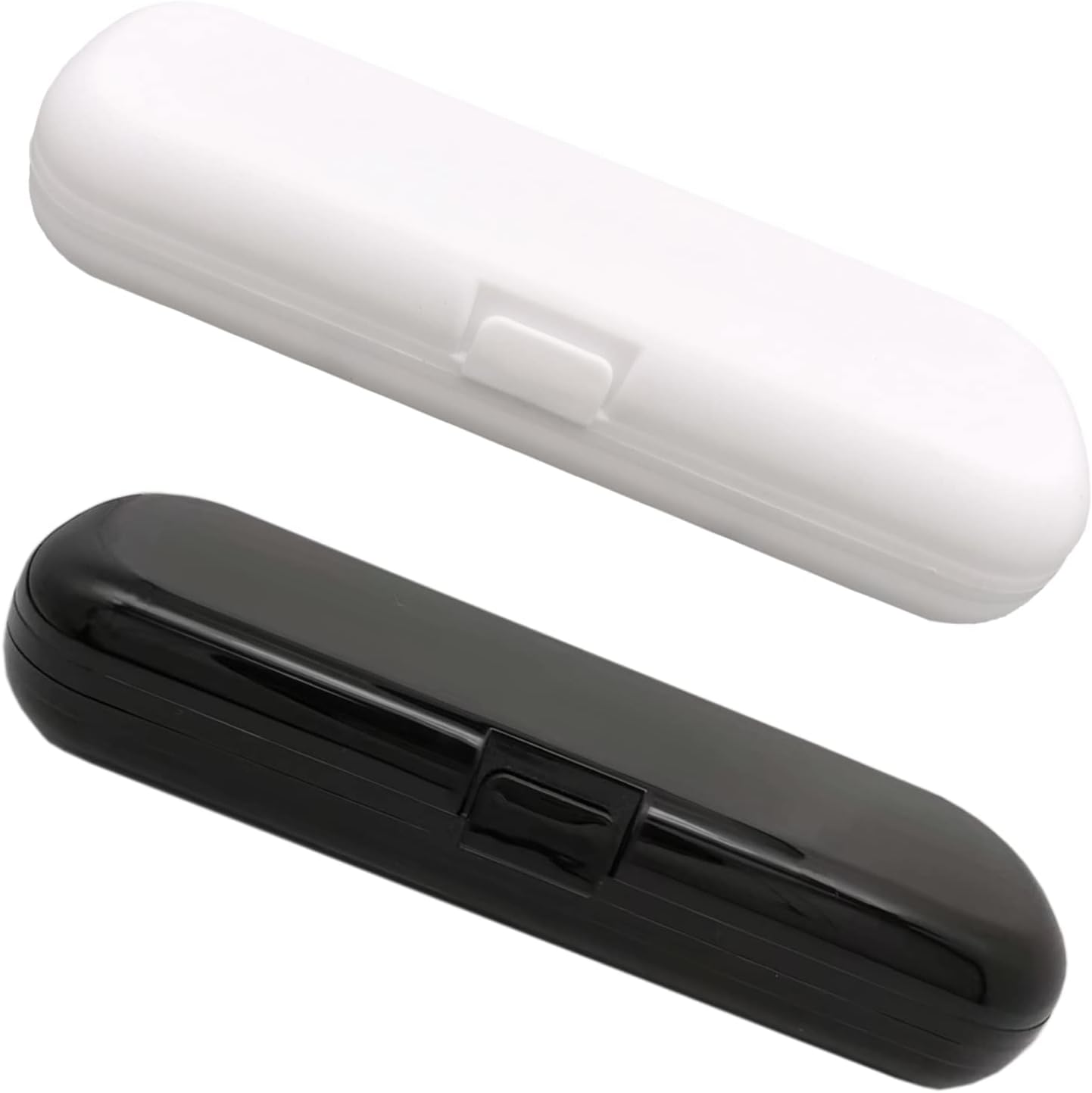 2 Pcs Electric Toothbrush Travel Case, Portable Travel Toothbrush Holder for Electric Toothbrush Set (White and Black)