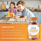 NutraChamps Kids Multivitamin Gummies | Sugar Free 120 Gummy Vitamins for Kids | Vegan & Non-GMO | Strawberry, Passionfruit, Peach & Cherry
