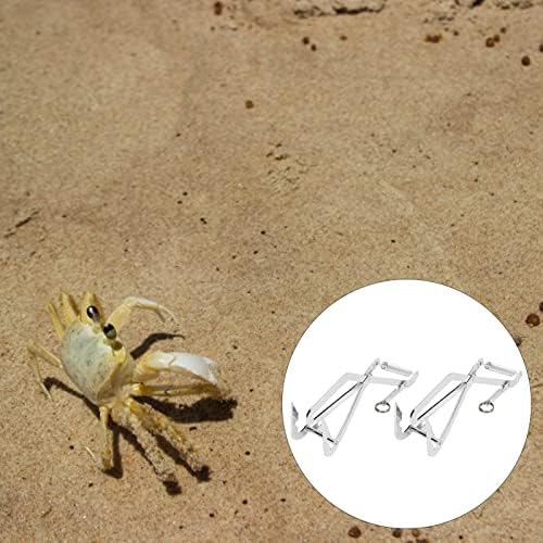 Acouto 2 Pcs Seafood Grabber Stainless Steel Fishing Tools for and Predatory Fish with Ergonomic Design