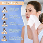 PoeticEHome Cotton Tissue Soft Dry Wipes for Facial Cleansing