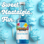 Hawaiian Shaved Ice Blue Cotton Candy Syrup - Nut Soy Dairy Free - Flavor Fluffy & Crunchy Snow Cones - Shelf Stable - Makes 8 Servings - 16 ounces