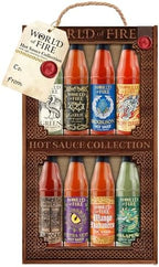 World of Fire Hot Sauce Variety Pack - 8 Hot Sauce Bottles Gift Set