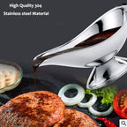 Stainless Steel 3 OZ Gravy Boat Juice Bucket Dish Roasting Sauce Dish 3 Pack