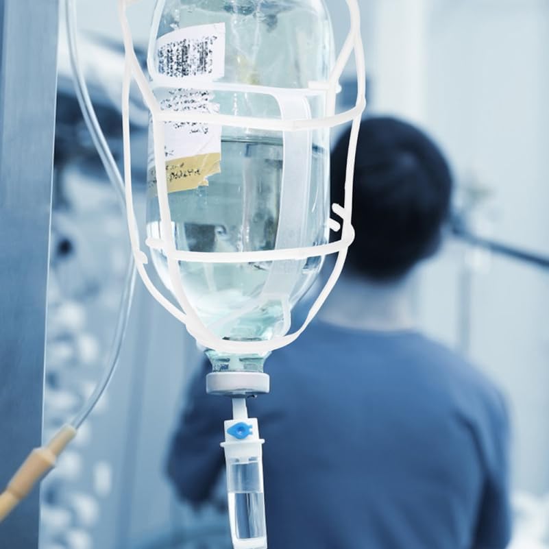 TIDTALEO Reusable Infusion Hanging Net Cover for Saline Bottles and Infusion Bottles Lightweight Mesh Bottle Holder for Hospital and Home Use 5.90 X 3.54 X 1.77 Inches 10 Pack