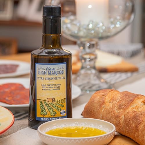 Casa Juan Marcos Spanish Olive Oil, Cold Pressed Extra Virgin, 100% Picual, Single Estate, 500 ml bottle