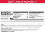 Pringles Potato Crisps Chips, Lunch Snacks, Office and Kids Snacks, Grab N' Go, Sour Cream and Onion (12 Cans)