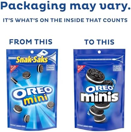 OREO Minis Chocolate Sandwich Cookies, 8 oz