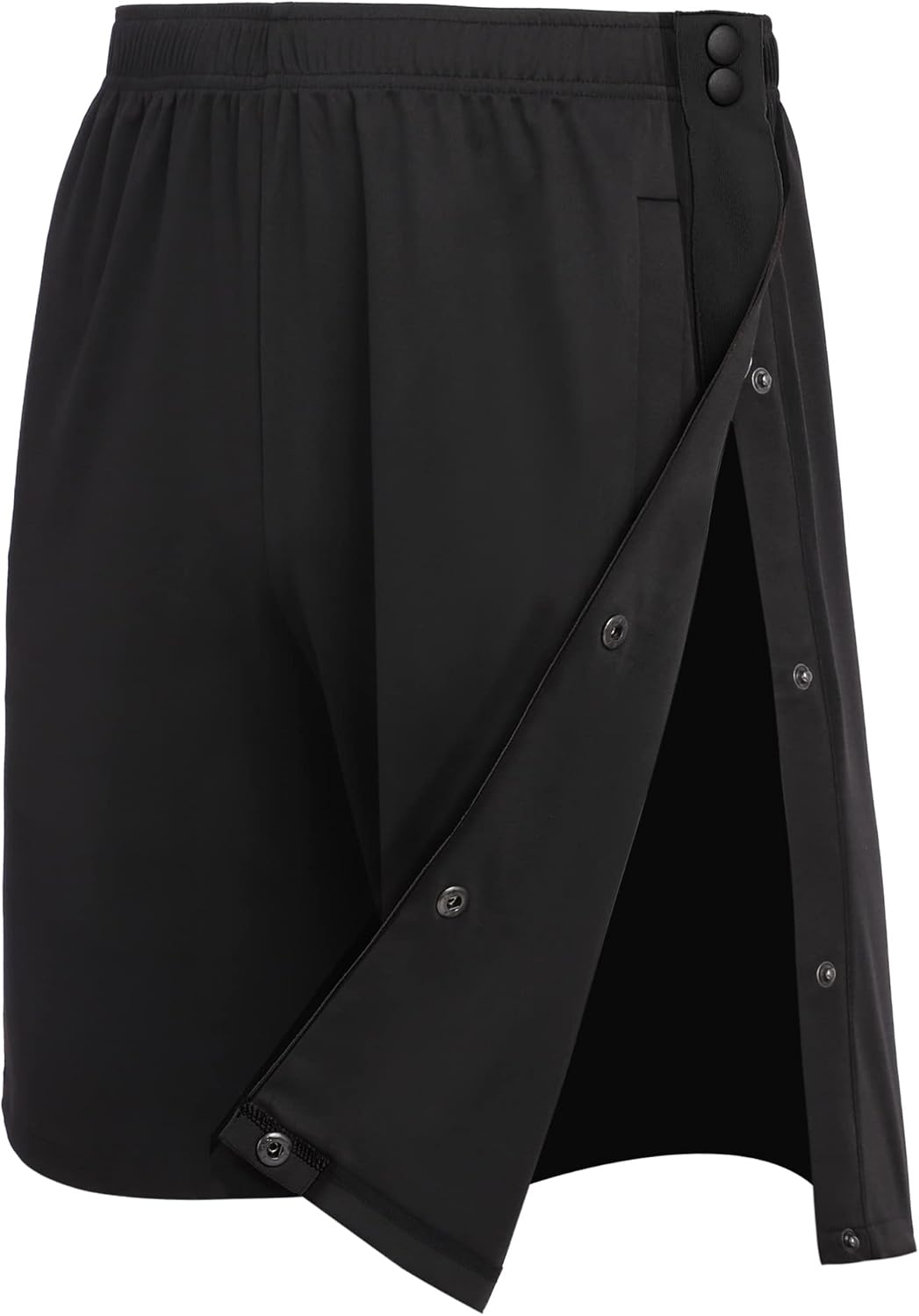 Tear Away Shorts for Men Post Surgery Adaptive Clothing Wide Leg Snap Loose Fit Shorts