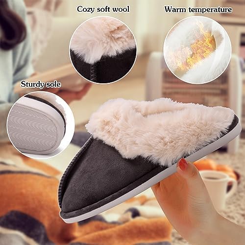 Kunyeah USB Heated Slippers Foot Warmer Shoes Charger Electric Heating Shoes Winter Warm Plush Slippers for Women Men