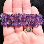 Zenergy Gems Charged Premium Natural Crystal Chip Bead Bracelet + Moroccan Selenite Charging Crystal [Included]