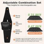 ZAIWOO Wearable Arch Support Inserts for Women & Men – 2 Adjustable Heights, Non-Slip Breathable – Plantar Fasciitis Relief Arch Band for Flat Feet, High Arches