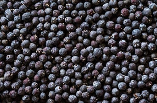Juniper Berries - 16Oz (Real Wild Harvest) | 100% USDA Certified Organic | Bulk Juniper Berry (juniperus communis fructus) | Herbal Infusion| Cooking Meat | Seasoning Beef, Pork, Turkey Brine, Soups, Syrups and Tea | Wildcrafted in Albania