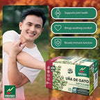 Hanan Cat’s Claw Tea Uña de Gato 25 Herbal Teabags – Wild Una de Gato Tree Bark Herb From Peru’s Amazon Lush of Peru