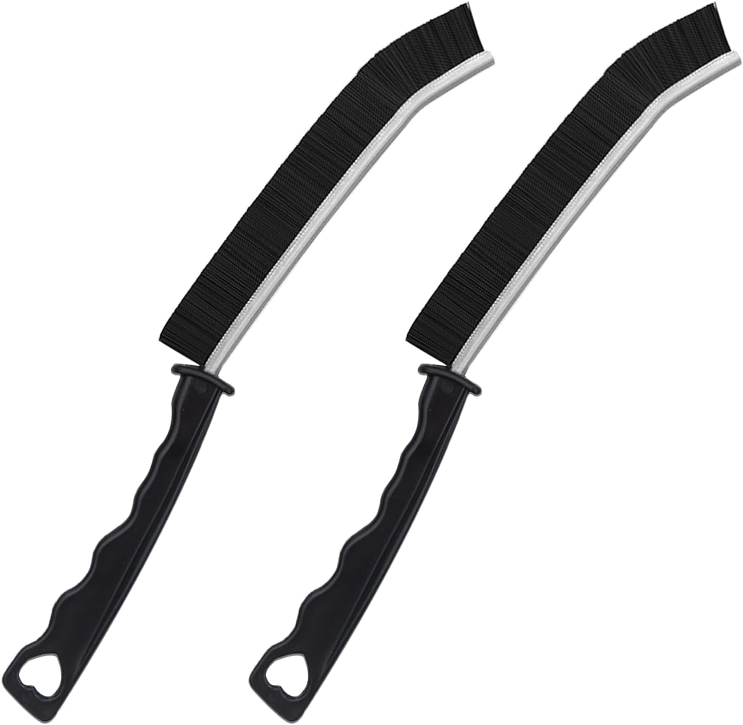 2pcs Hard Bristle Crevice Brush, Gap & Grout Cleaner, Tile & Kitchen Window Bathroom Crevice Cleaning Tool